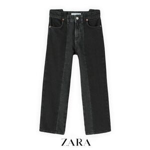 ZARA Kids | Black | STRAIGHT LEG SEAM DETAIL JEANS